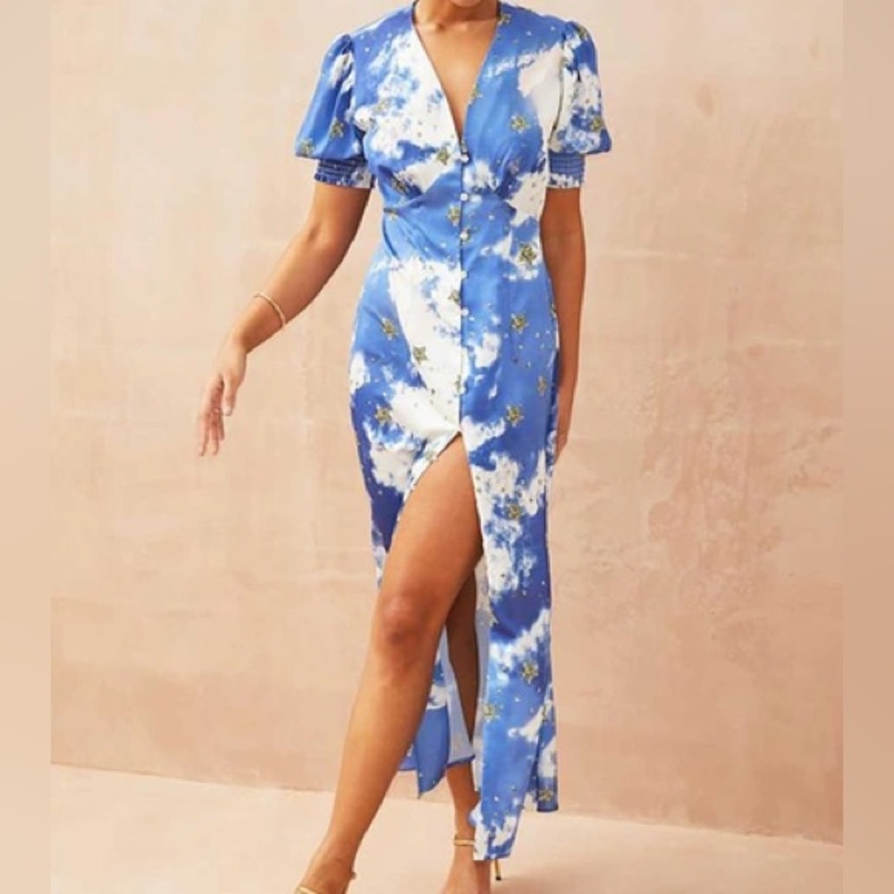 Never Fully Dressed Sky Blue Maxi Dress